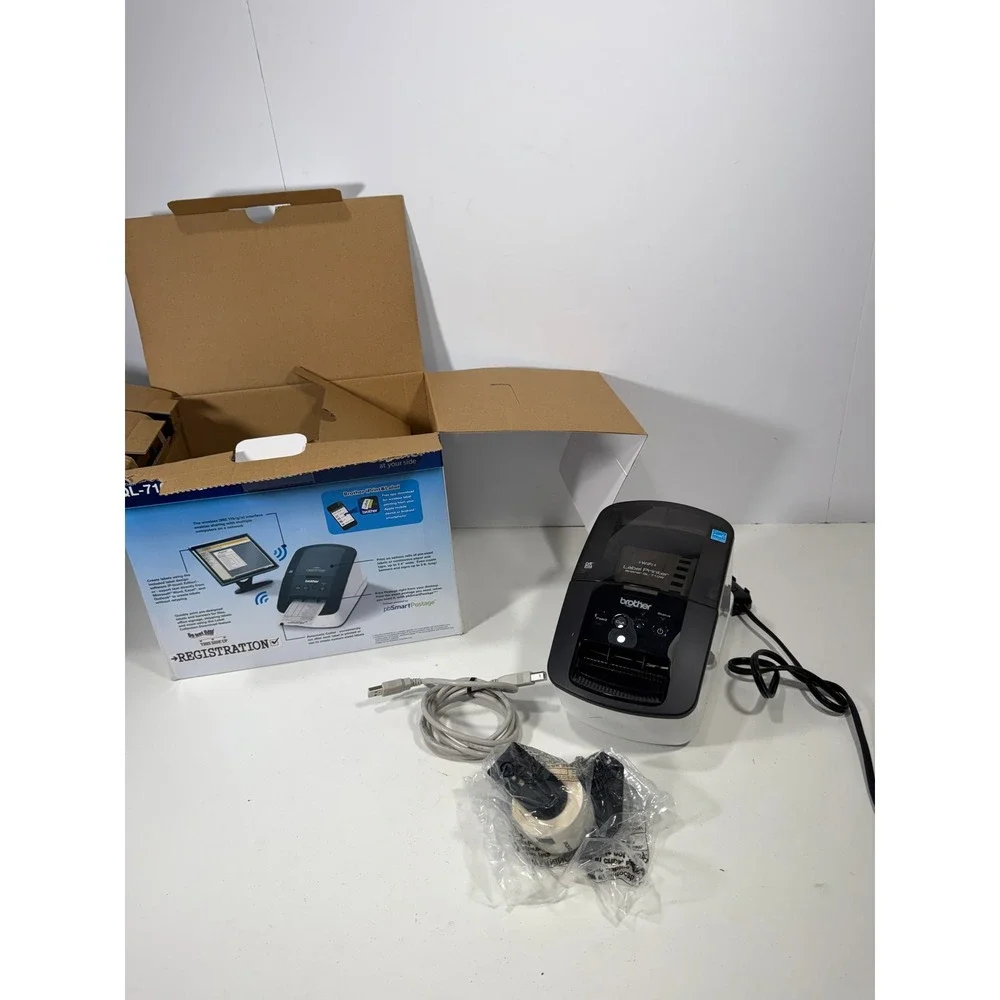 Brother QL-710W Wireless High-Speed Professional Thermal Label Printer Black Wh